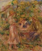Three Figures in Landscape, Pierre Auguste Renoir